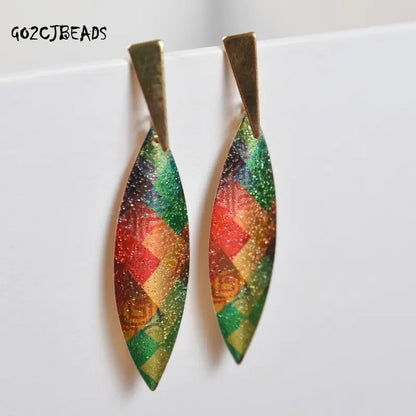 Bohemian Alloy Earrings Metal Tassel Ethnic Style Earrings