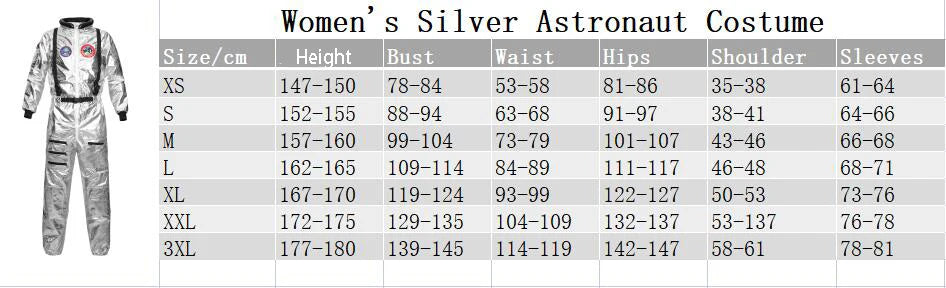 Adult and Children Astronaut Costumes, Couples Spaceman Cosplay Space Suit, Halloween Family Party Dress Up
