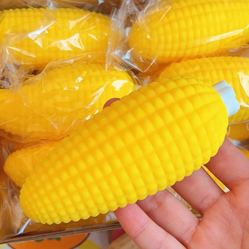 Soft Squishy Peanut, Corn on the Cob, and Burger for Stress Relief, Fidget Sensory Gifts