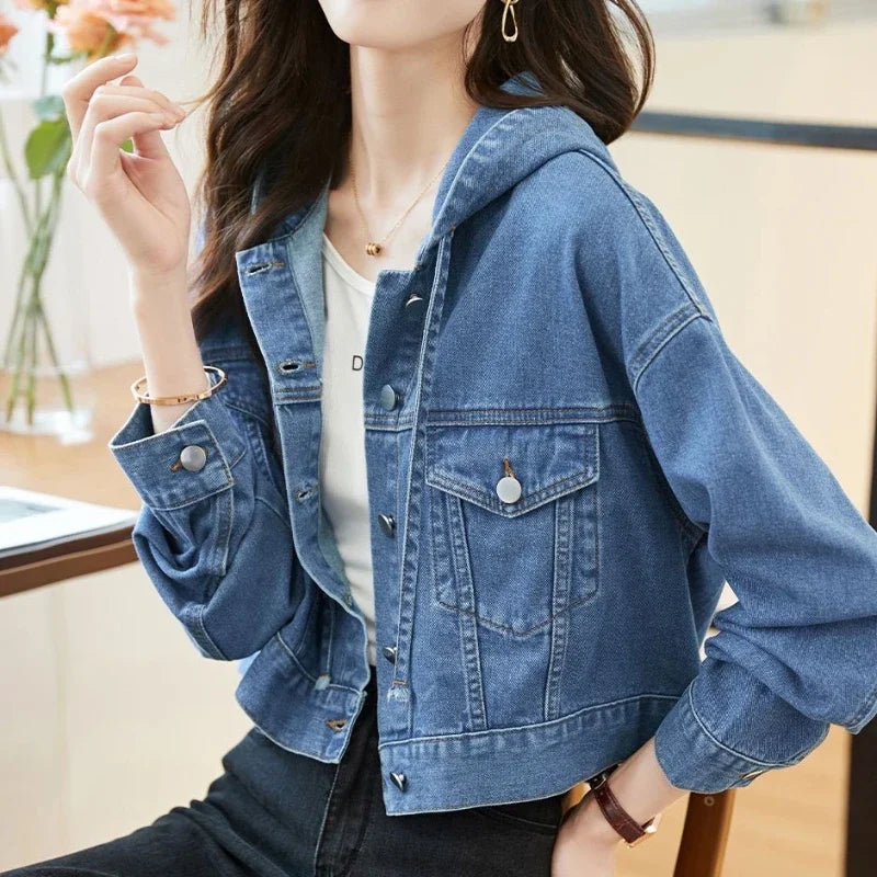 Short Hooded, Small Sizes, Denim Jackets