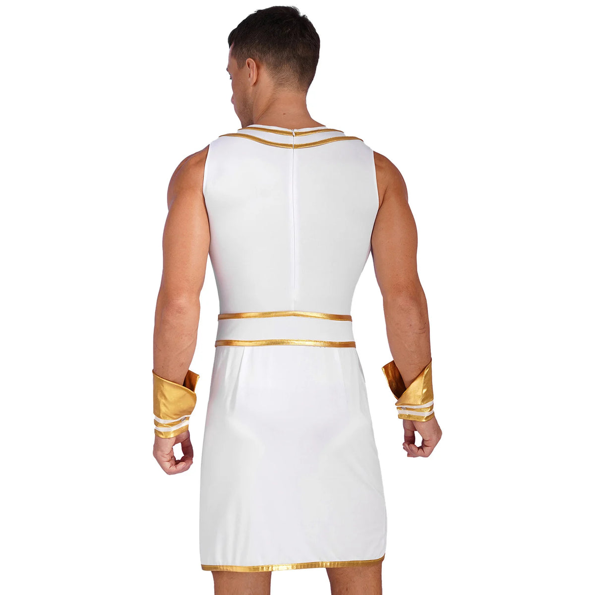 Ancient Egyptian Prince Halloween Costume. Robe with Cuffs