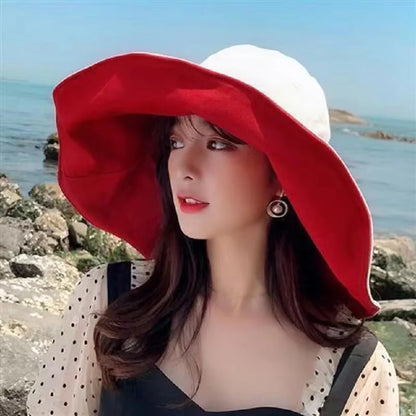 1Pc Doublesided Largebrim Hat Perfect Sun Protection  Versatile