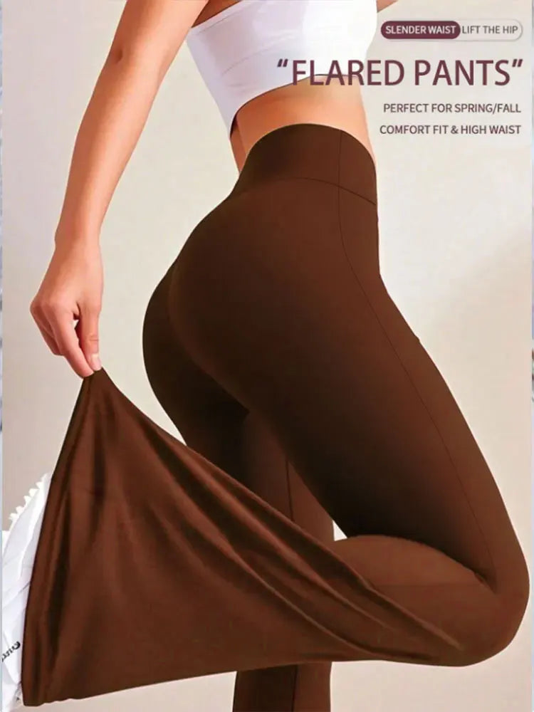 Women's High-Waisted Yoga or Casual, Flare Pants in a Variety of colors