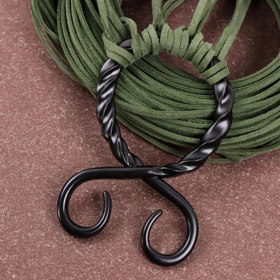 Vintage Boho Rope Knot Belt Medieval Victorian Metal Ring Waist Buckle  Various ways to tie