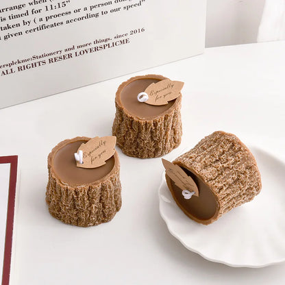 Tree Stump Candle Set Gift Creative Tree Stump Fragrance Candle Jar