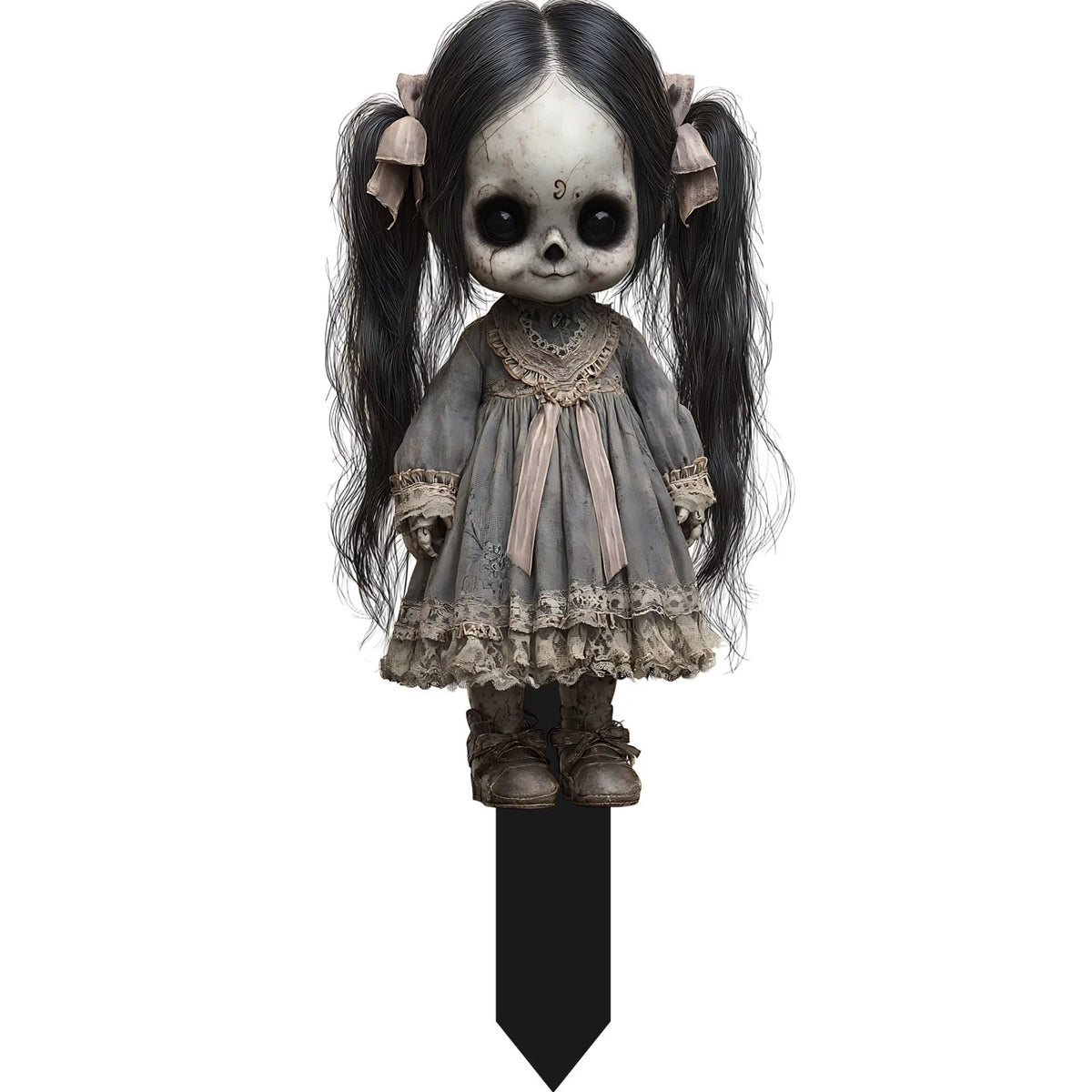 Halloween Thriller Plugin Courtyard Ornaments on Stakes. Each is approx 7 by 6 inches