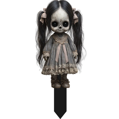 Halloween Thriller Plugin Courtyard Ornaments on Stakes. Each is approx 7 by 6 inches