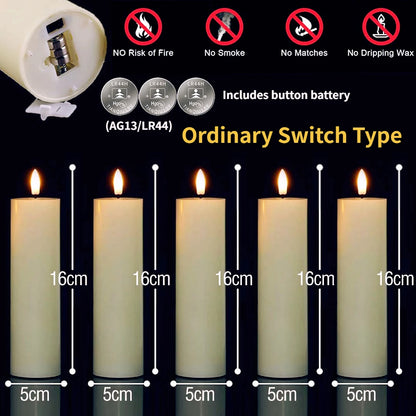 Remote Control LED Pillar Candles With Battery Electronic Candle Lights (Bulk orders up to 160 available)