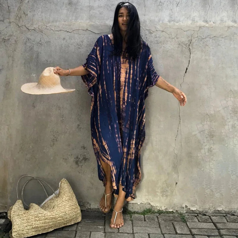 Beautiful Plus Size Women Casual Caftan Dress Swimwear or Casual or Lounging wear