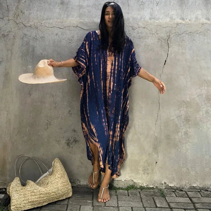 Beautiful Plus Size Women Casual Caftan Dress Swimwear or Casual or Lounging wear