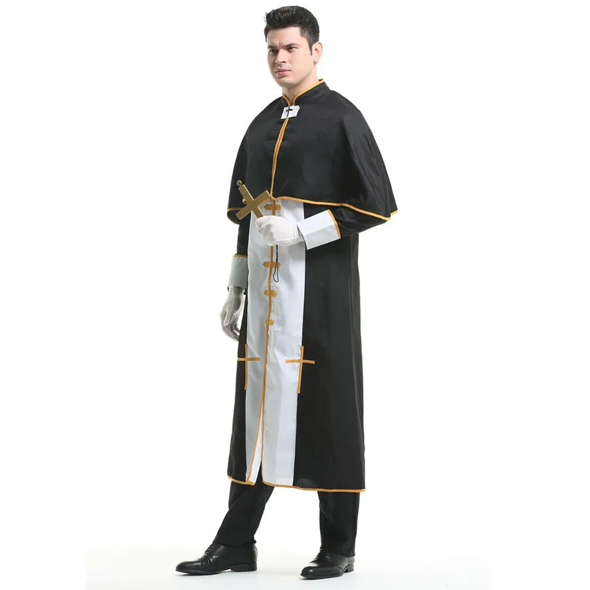 Medieval Cosplay Priest and Sexy Nun  Costume