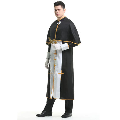 Medieval Cosplay Priest and Sexy Nun  Costume