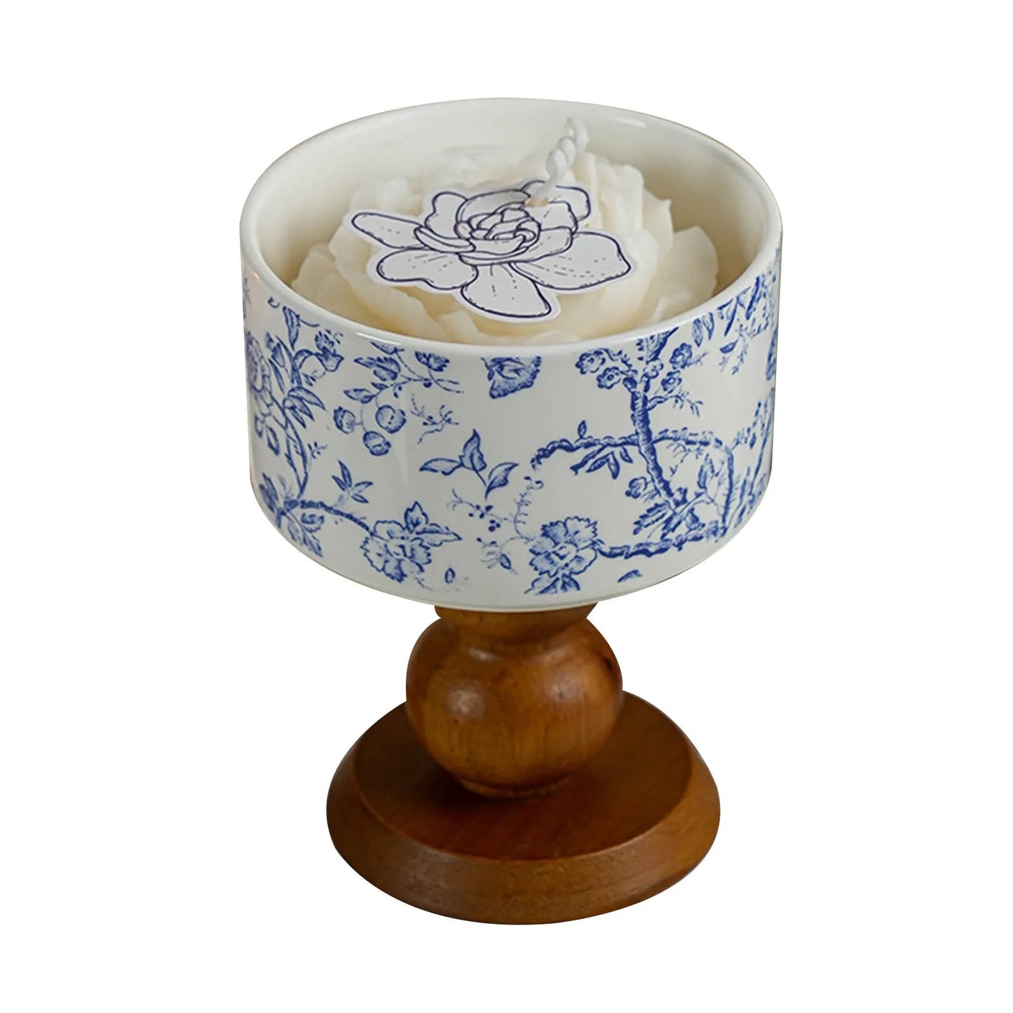 Scented Candles in Jars with Wooden Wick Decorative Aromatic Candles