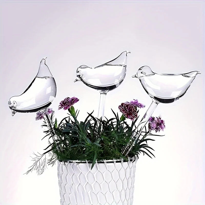 5 Packs Bird-Shaped Self-Watering Globes Perfect For Automatic Drip Flower Watering