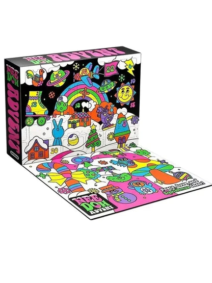 Christmas Countdown Fidget Advent Calendar, Squishy Surprise for Every day beginning Dec 1st through the 24th. Five boxes to choose from