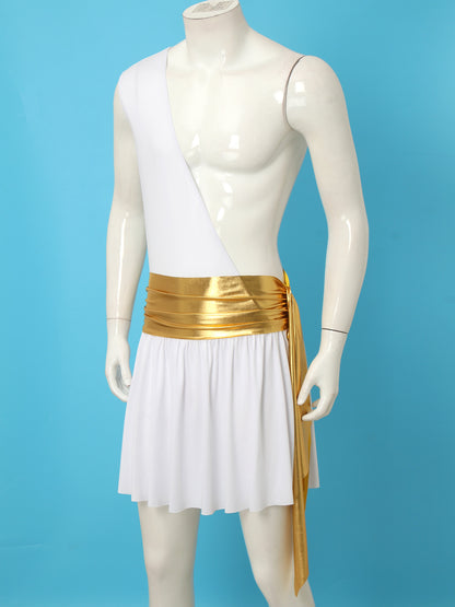 Adult Male Ancient Greco-Roman Warrior Gladiator Costume Halloween