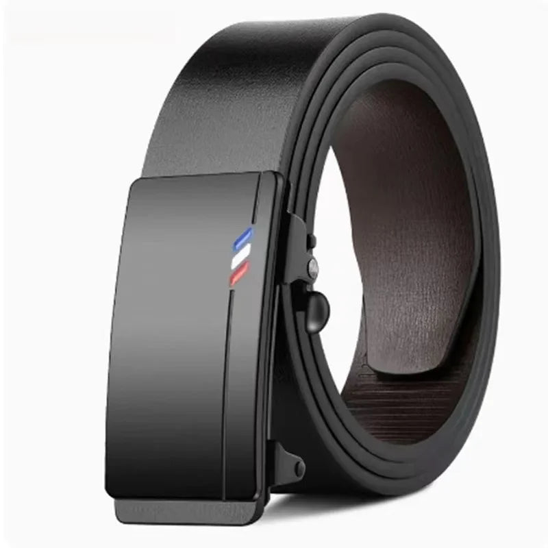 Plus sizes to 51 inches (130 cm). Hidden Headphone Jack, Quality Belts of Genuine Luxury Leather in Brown and Black