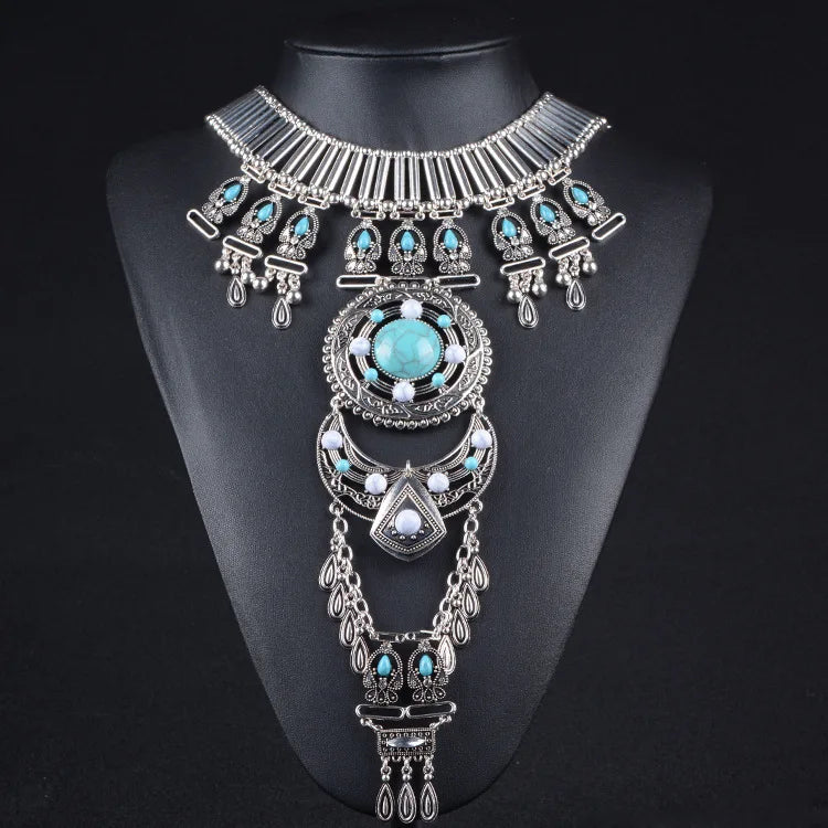 Vintage Necklaces Ethnic Baroque Pendant Tassel Chokers Necklaces