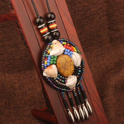 20 Designs handmade Vintage Bohemian leather braided necklace, Nepal jewelry