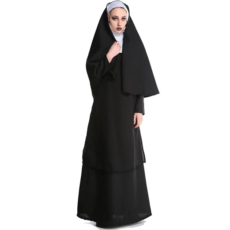 Halloween Nun Costume Adult Sizes M-XL