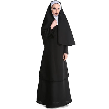 Halloween Nun Costume Adult Sizes M-XL