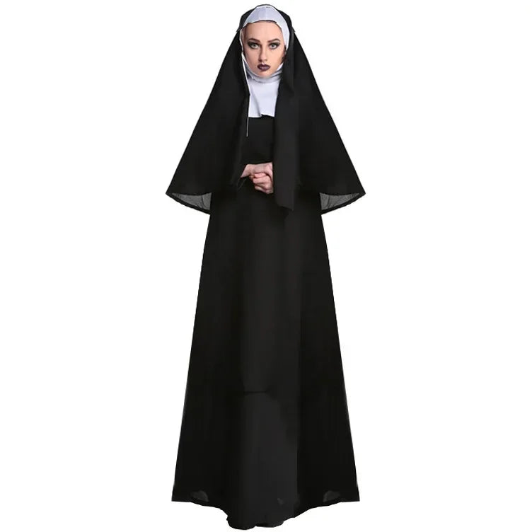 Halloween Nun Costume Adult Sizes M-XL