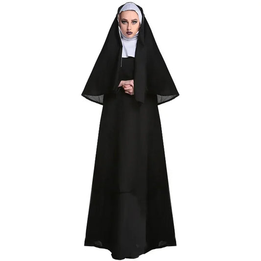 Halloween Nun Costume Adult Sizes M-XL
