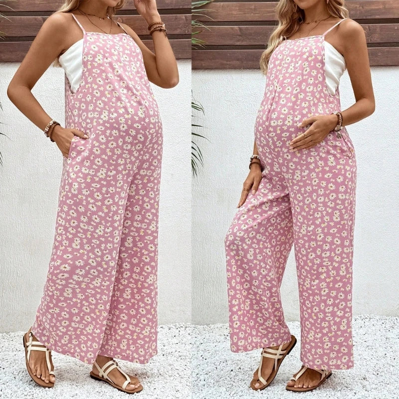 Maternity Overalls Designed for Warm Weather, Roomy Cut & Soft Material