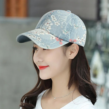35 Designs of Boho Washed Denim Baseball Caps