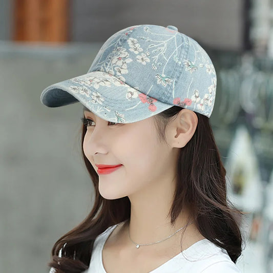 35 Designs of Boho Washed Denim Baseball Caps