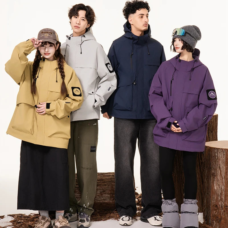 Lightweight, Wind and Waterproof Hooded Jacket. Velcro Banded Sleeves, 9 Colors