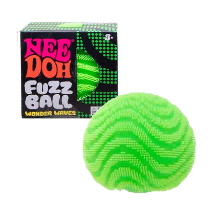 NeeDoh Fuzz Ball Wonder Waves Sensory Toy, Textured Sensory Stress Relief, Fidget Ball for Children and Adults