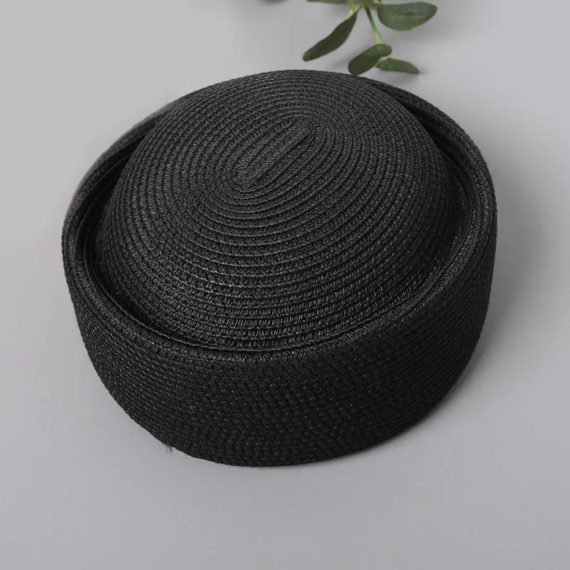 Pillbox Hats, Retro Artistic Painter Berets, Woven Recycled Paper