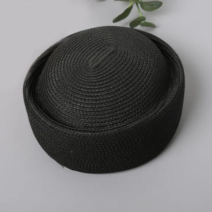 Pillbox Hats, Retro Artistic Painter Berets, Woven Recycled Paper