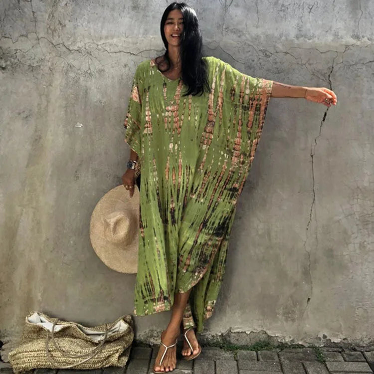 Beautiful Plus Size Women Casual Caftan Dress Swimwear or Casual or Lounging wear