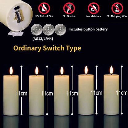 Remote Control LED Pillar Candles With Battery Electronic Candle Lights (Bulk orders up to 160 available)