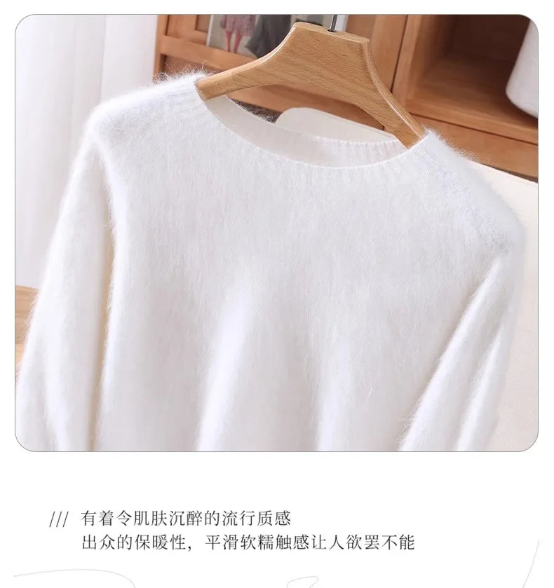 Basic Soft Knit Pullover Sweater, Round Neck, Long Sleeve, 12 colors with some sizes to 3XL