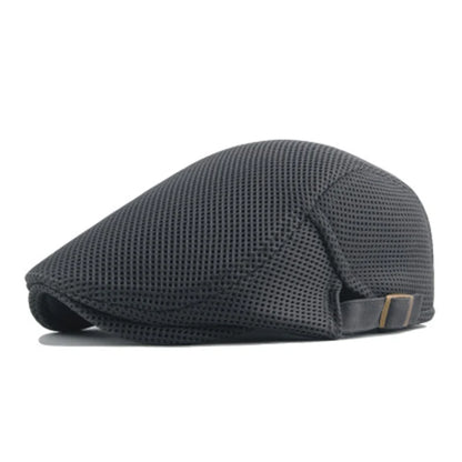 Mesh Newsboy Caps, British Painters Hats, Ventilated Berets, Adjustable Flat Cap