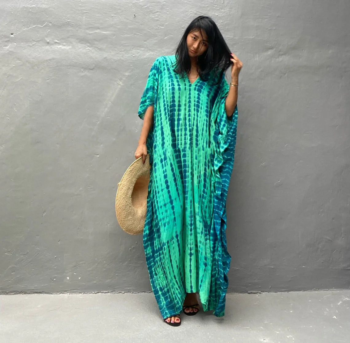 Beautiful Plus Size Women Casual Caftan Dress Swimwear or Casual or Lounging wear