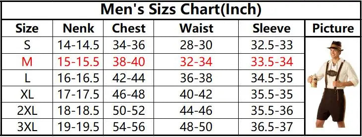 Male and Female Oktoberfest Costumes, Traditional  German Bavarian Couple, Cosplay Outfits