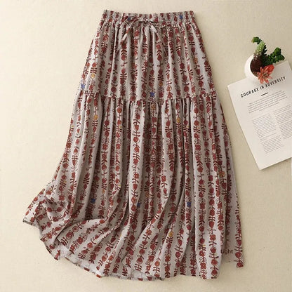 Sizes to 2XL, Floral Print, Elastic Waist, Country Style,