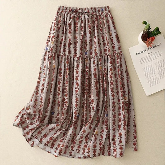 Sizes to 2XL, Floral Print, Elastic Waist, Country Style,