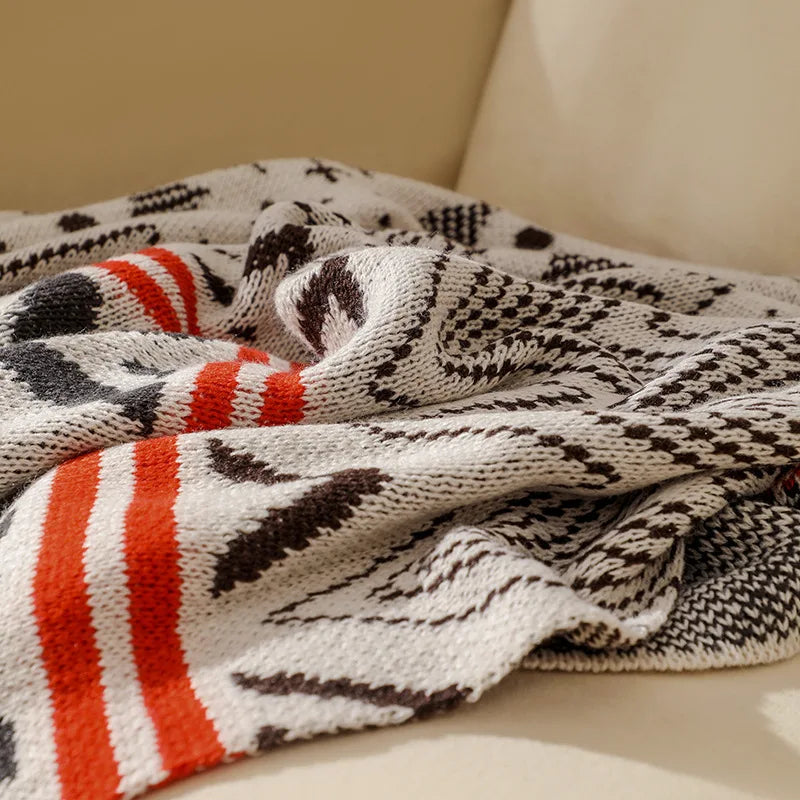Boho Blankets with Aztec Baja Blanket Designs, Ethnic Sofa Cover