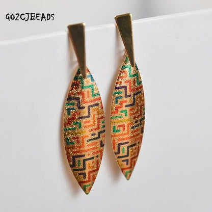 Bohemian Alloy Earrings Metal Tassel Ethnic Style Earrings