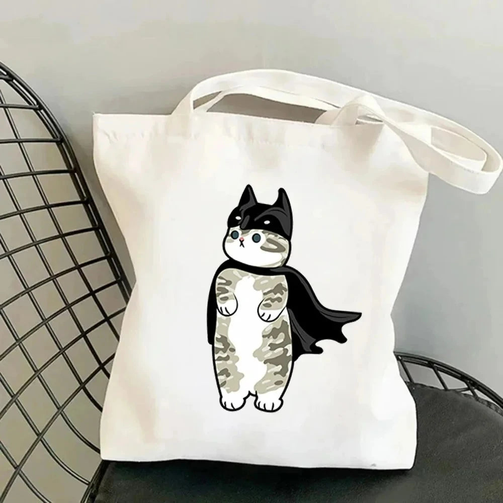 Life Is Better with Cats Canvas Tote Bag, Handbag. USE THIS AS THE GIFT OR TO HOLD THE GIFT---WHY USE PAPER?