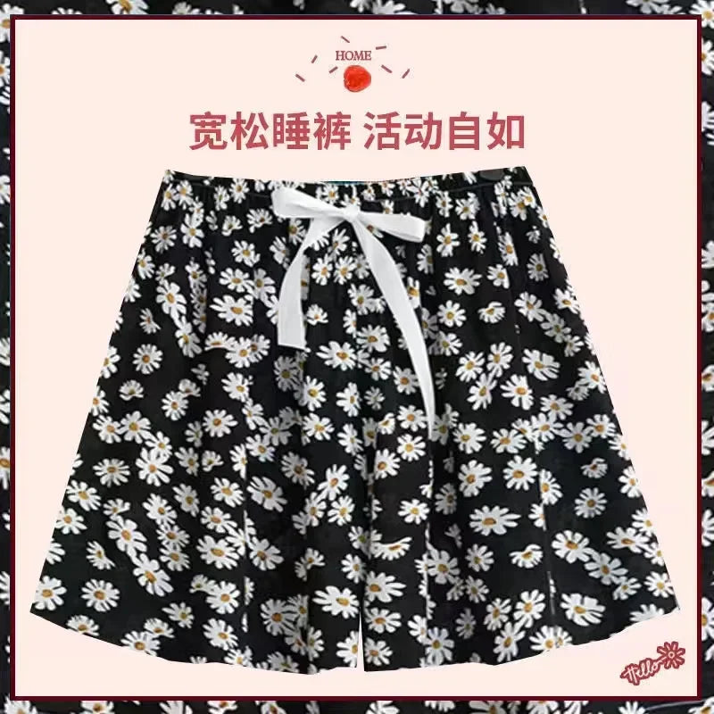 Sizes to 2XL, Women Casual Boho High Waist Shorts Beach Lightweight Printed Drawstrings Elastic Waist