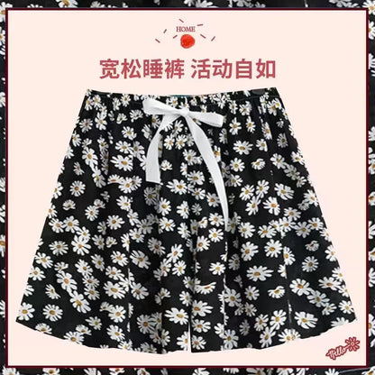 Sizes to 2XL, Women Casual Boho High Waist Shorts Beach Lightweight Printed Drawstrings Elastic Waist