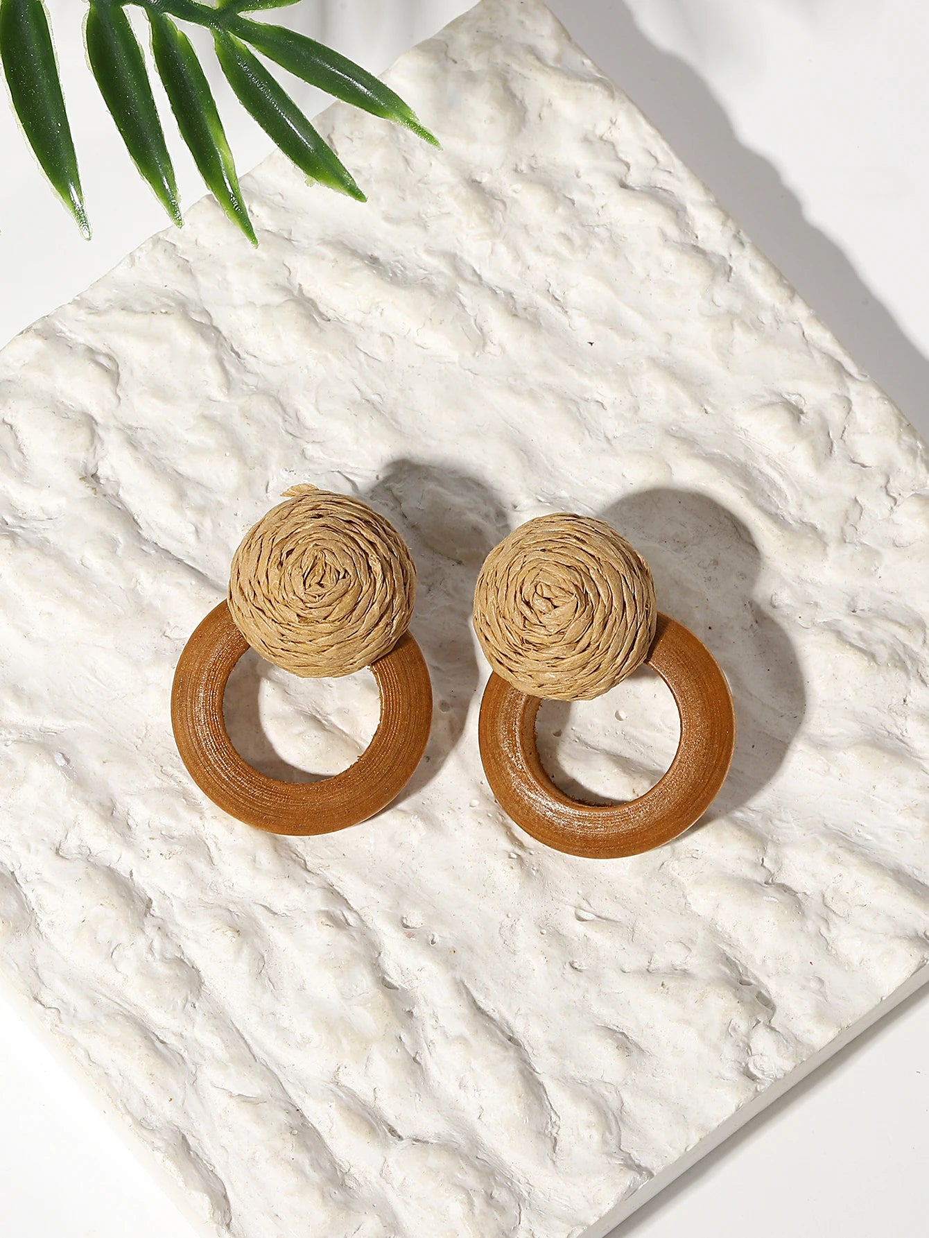 Handmade Wooden Drop Earrings