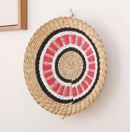 Boho Hand Woven Wall Basket Hanging, Decorative, Rustic, and unique in any room