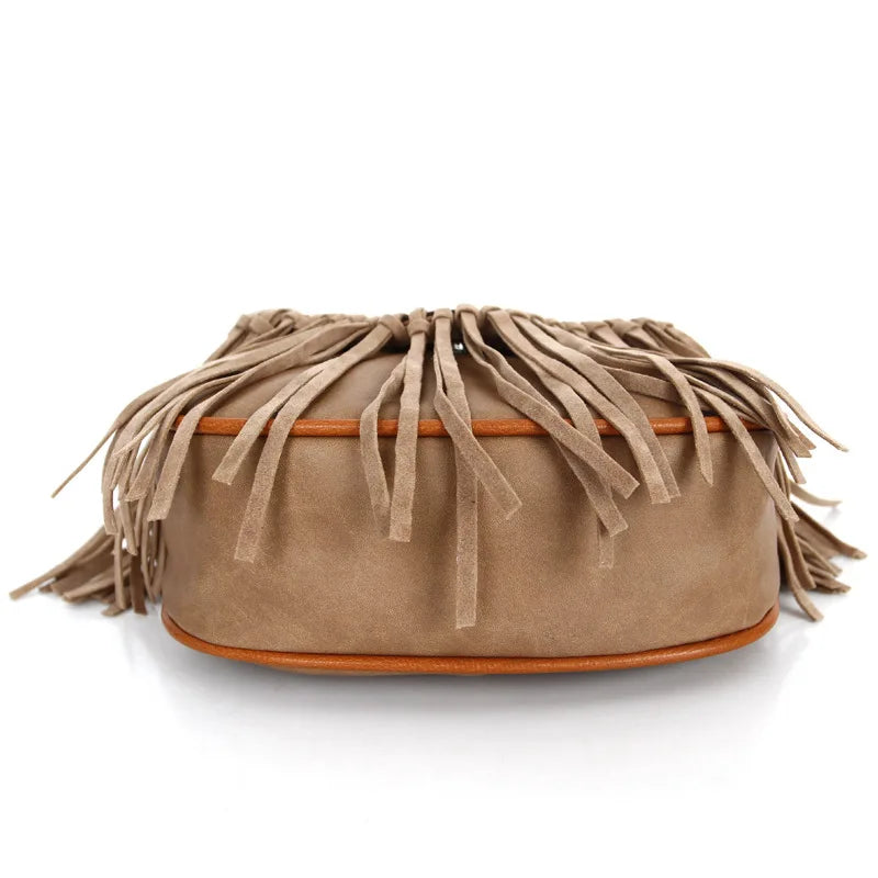 Bohemian tassel crossbody bag in several colors